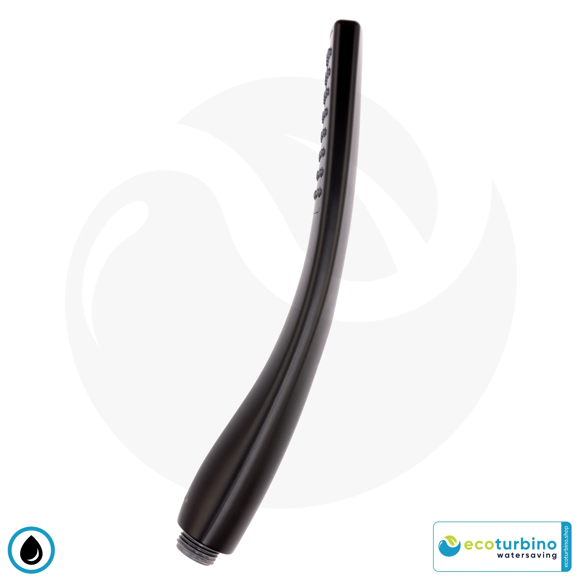Handbrause Deluxe | Handduschkopf von ecoturbino® | schwarz