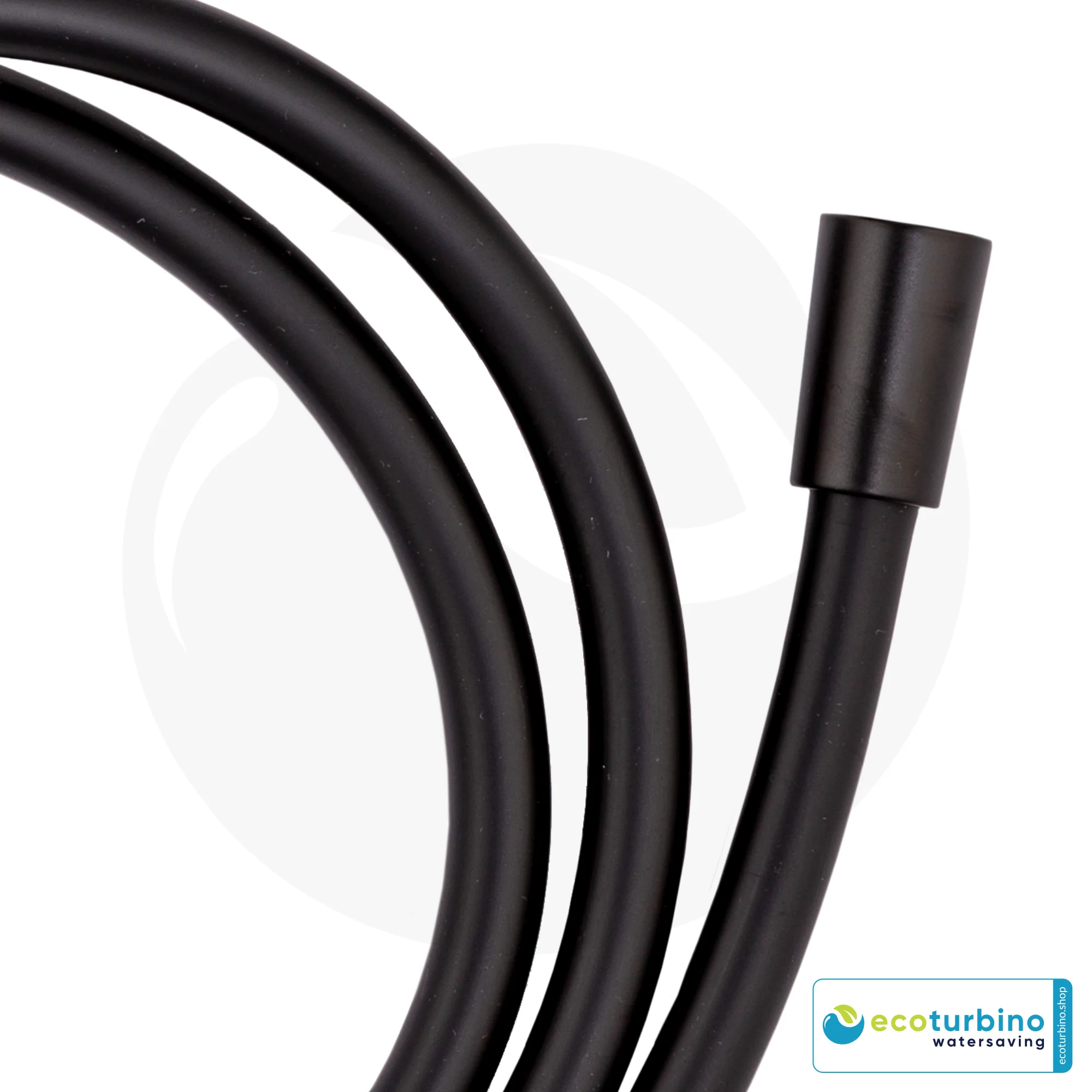 Duschschlauch | Brauseschlauch | Ersatzschlauch für die Duschkabine von ecoturbino® | schwarz
