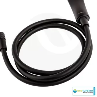 Shower Hose | Hand Shower Hose | Replacement Hose for the Shower Cabin by ecoturbino® | black