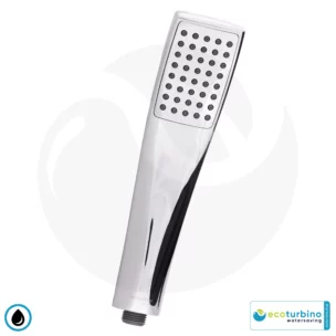 ecoturbino® Handdusche DELUXE 10 Legio | Design Duschkopf - Handbrause | silber