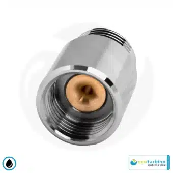 ecoturbino® DELUXE ET10L Shower Water Saving Valve | Save Water and Energy (Gas, Electricity) | Reduce Costs by up to 40% when Showering + Emptying the Shower Head | Silver