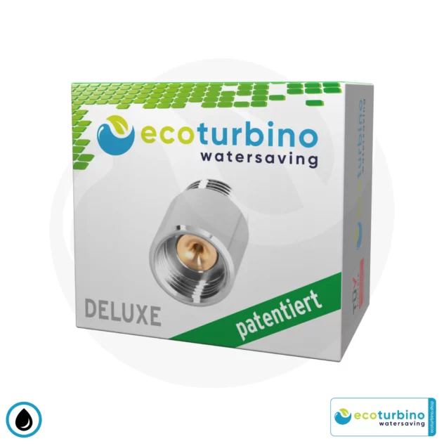 Wasserspar Duschadapter ecoturbino® DELUXE ET10L | Wasser sparen und Energie (Strom) sparen | bis zu 40% Kosten reduzieren beim Duschen + Duschkopf entleeren - Image 4