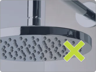 Overhead shower symbol