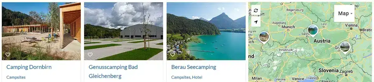 Campsites with ecoturbino