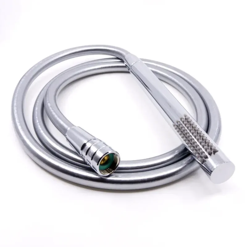 DELUXE S SET shower head, silver | Water-saving adapter + shower hose + DESIGN hand shower | ecoturbino® Feedbild
